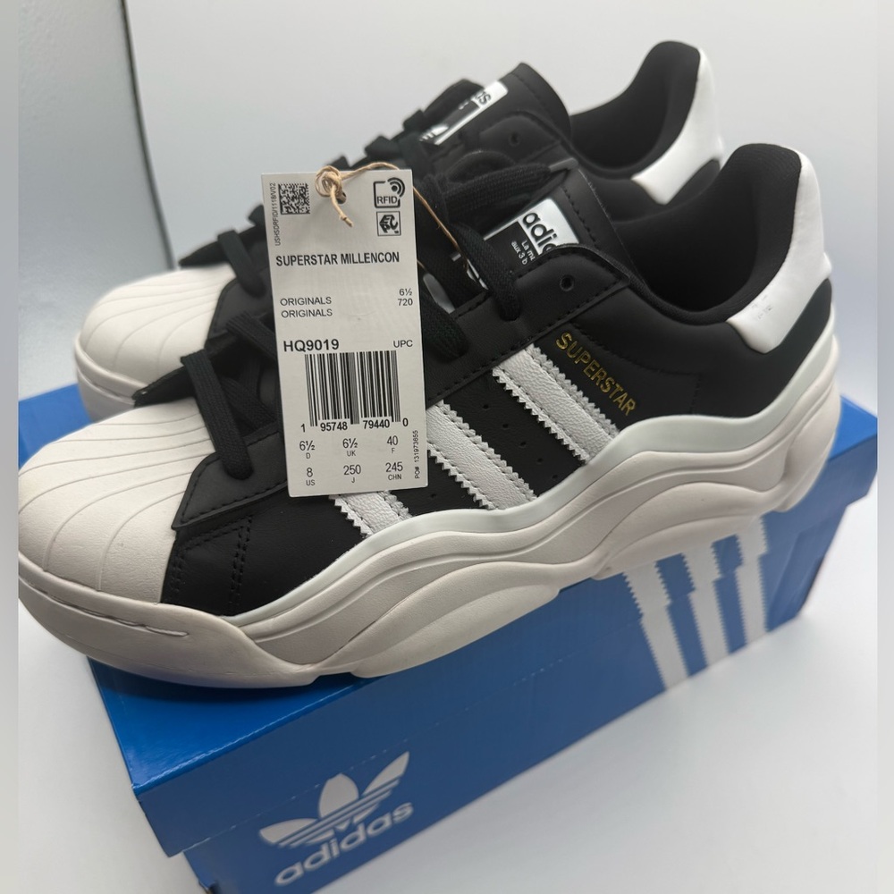 Adidas Superstar Millencon Black White Sneakers
